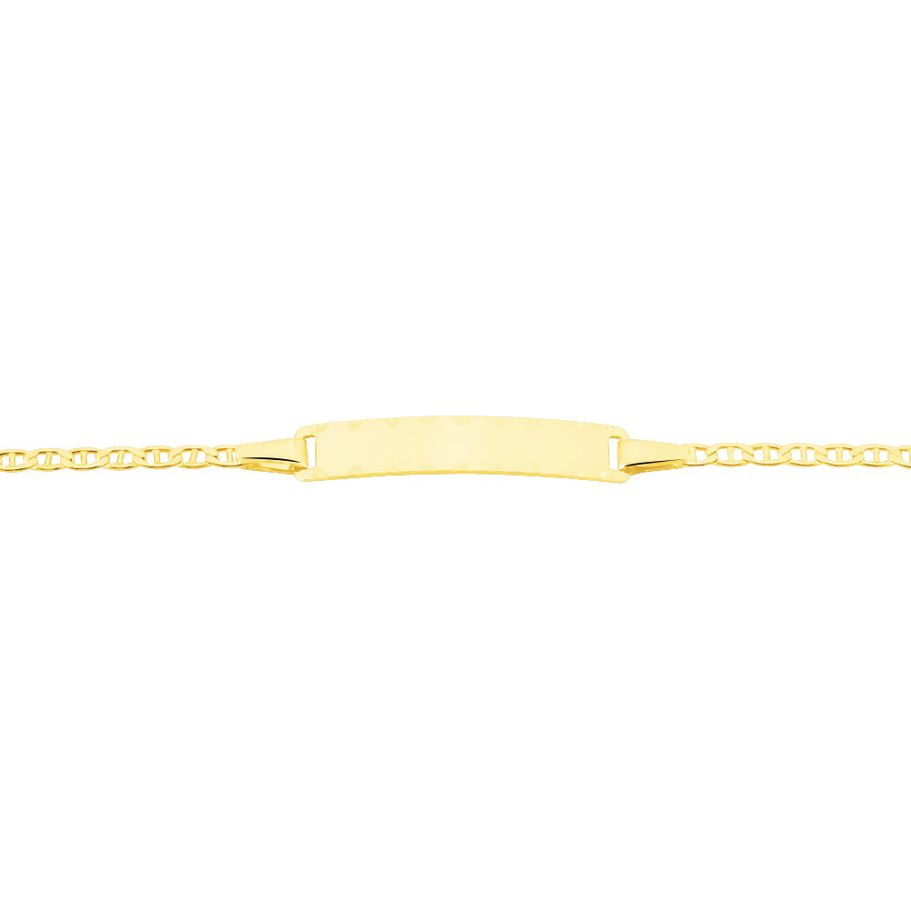 Bracelet Identité Esta Maille Forçat Or Jaune - Gourmettes Enfant | Marc Orian