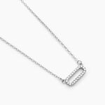 Collier Canelle Argent Blanc Oxyde De Zirconium - Colliers avec pierres Femme | Marc Orian