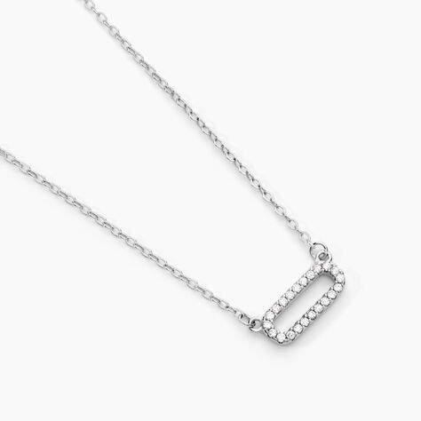 Collier Canelle Argent Blanc Oxyde De Zirconium - Colliers avec pierres Femme | Marc Orian