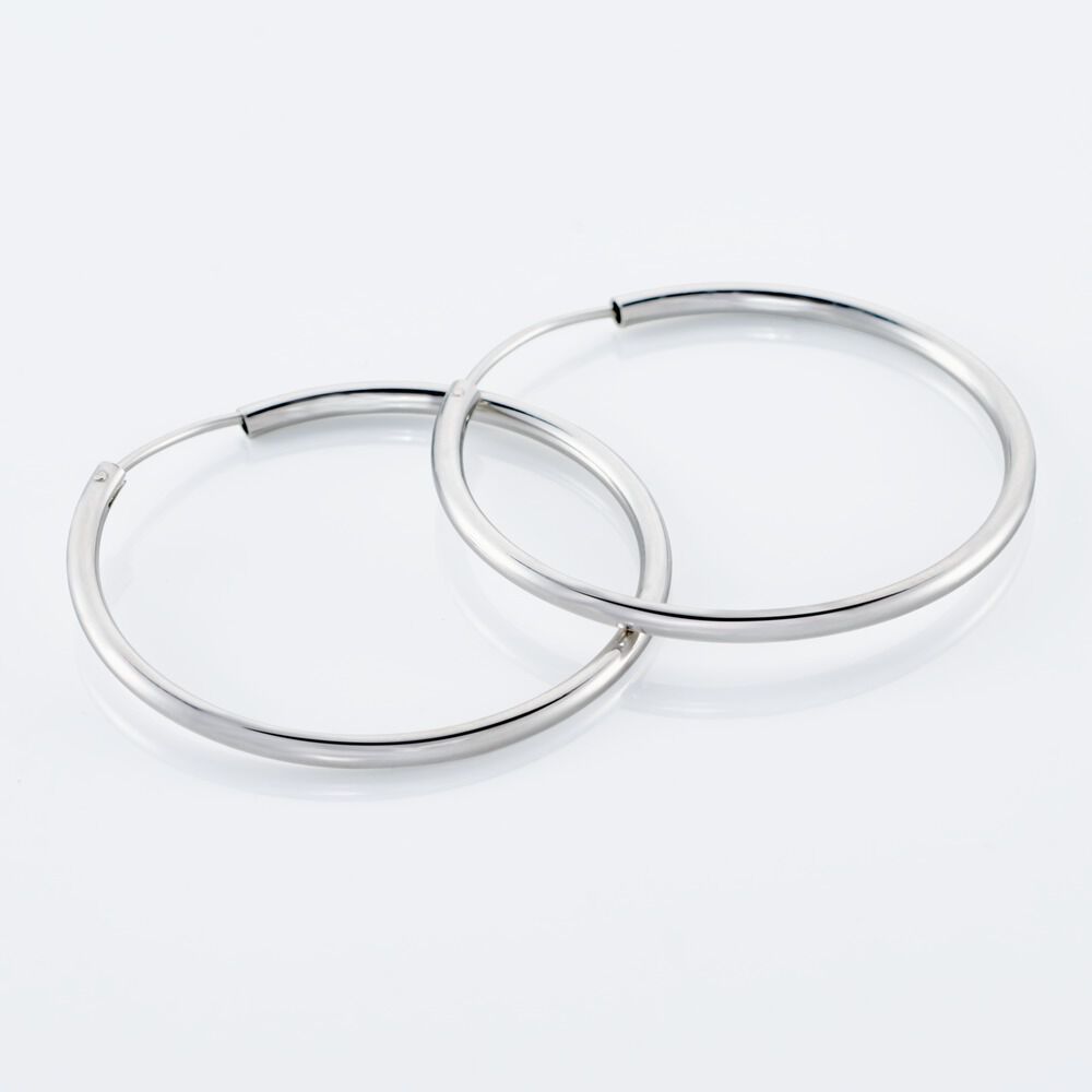 Cr&eacute;oles Argent Blanc Olympia - Cr&eacute;oles Femme | Marc Orian