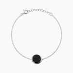 Bracelet Damioen Argent Blanc Agate - Bracelets fantaisie Femme | Marc Orian