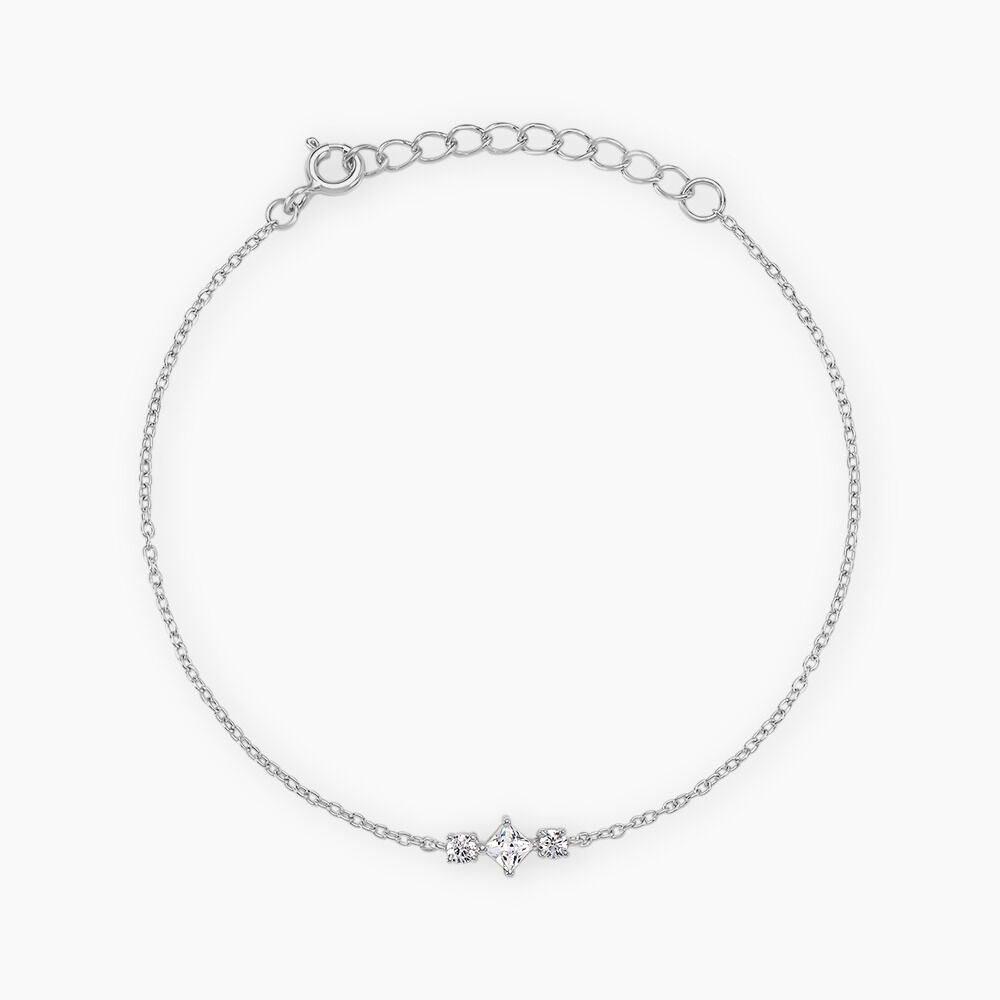 Bracelet Desert Argent Blanc Oxyde De Zirconium - Bracelets fantaisie Femme | Marc Orian