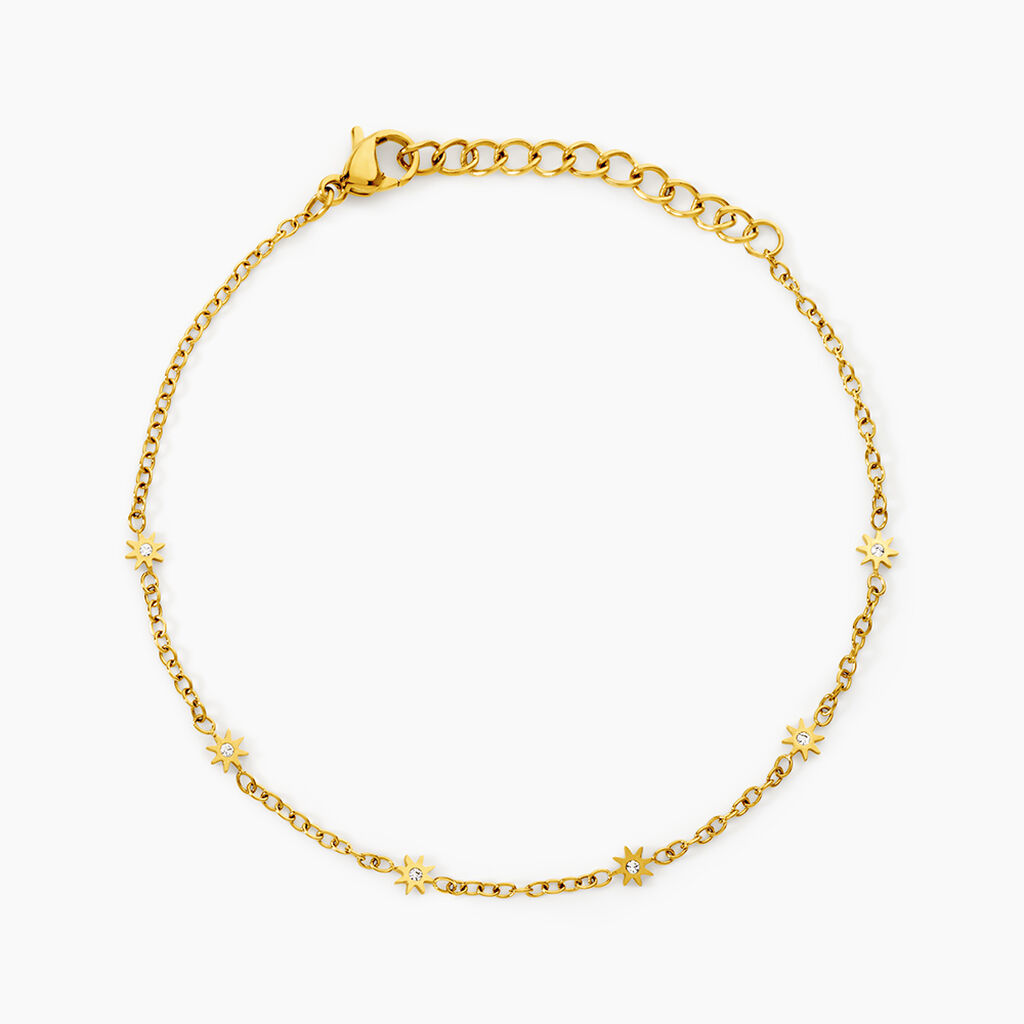 Bracelet Alma Acier Jaune Cristal - Bracelets cha&icirc;nes Femme | Marc Orian