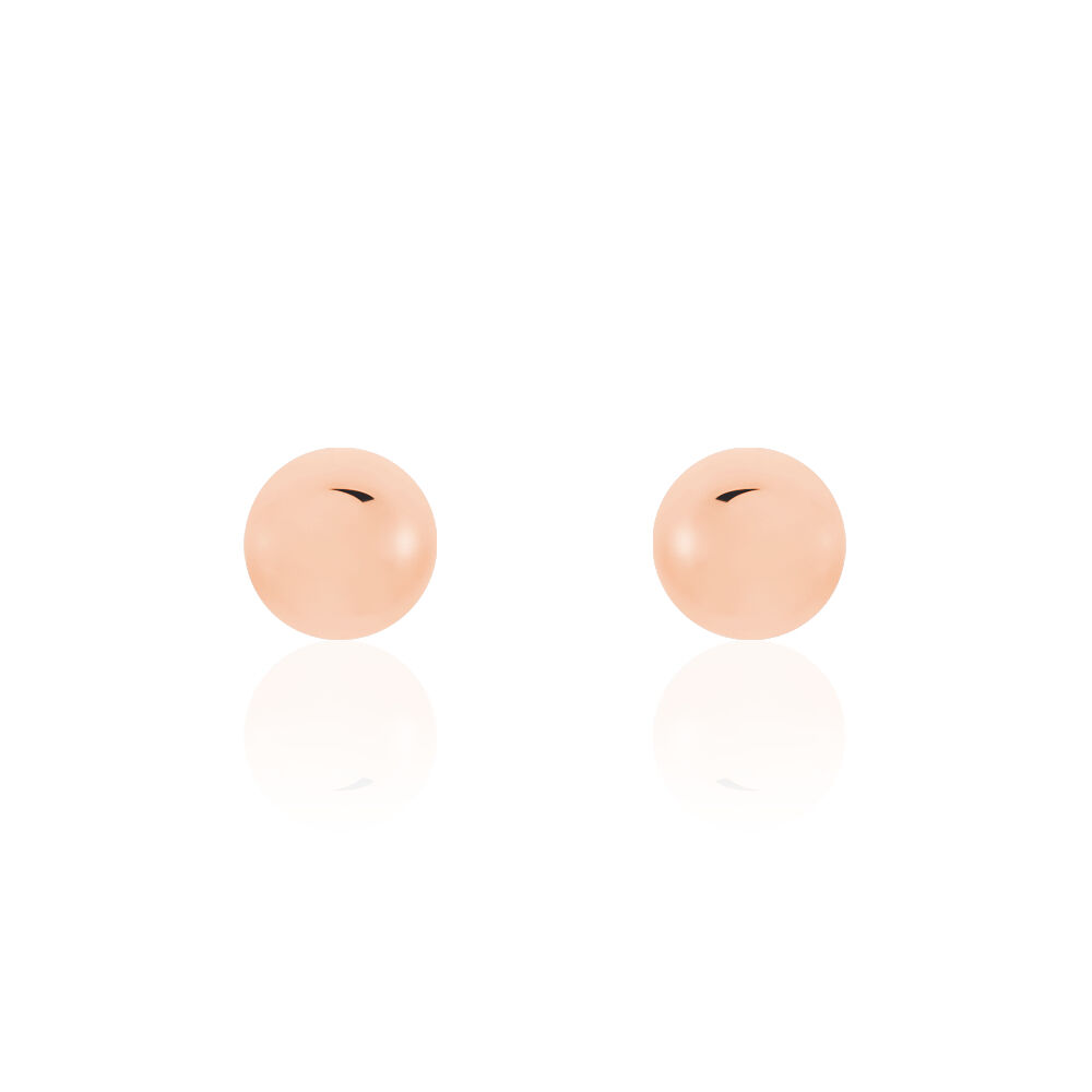 Boucles D'oreilles Puces Fidelia Boule Or Rose - Puces Femme | Marc Orian