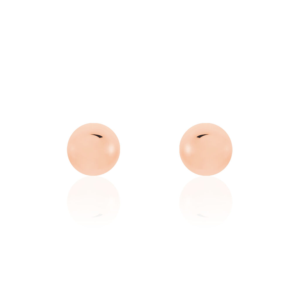 Boucles D'oreilles Puces Fidelia Boule Or Rose - Puces Femme | Marc Orian