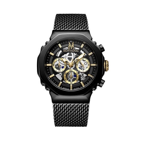 Montre Montignac Octagon Noir - Nouveautés Homme | Marc Orian