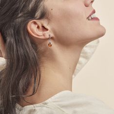 Boucles D'oreilles Pendantes Argent Blanc Ferima Ambre - Boucles d'oreilles Pendantes Femme | Marc Orian