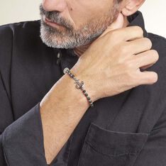 Bracelet Arris Acier Blanc Onyx - Bracelets chaînes Homme | Marc Orian