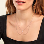 Collier Navette Argent Blanc Oxyde De Zirconium - Colliers avec pierres Femme | Marc Orian