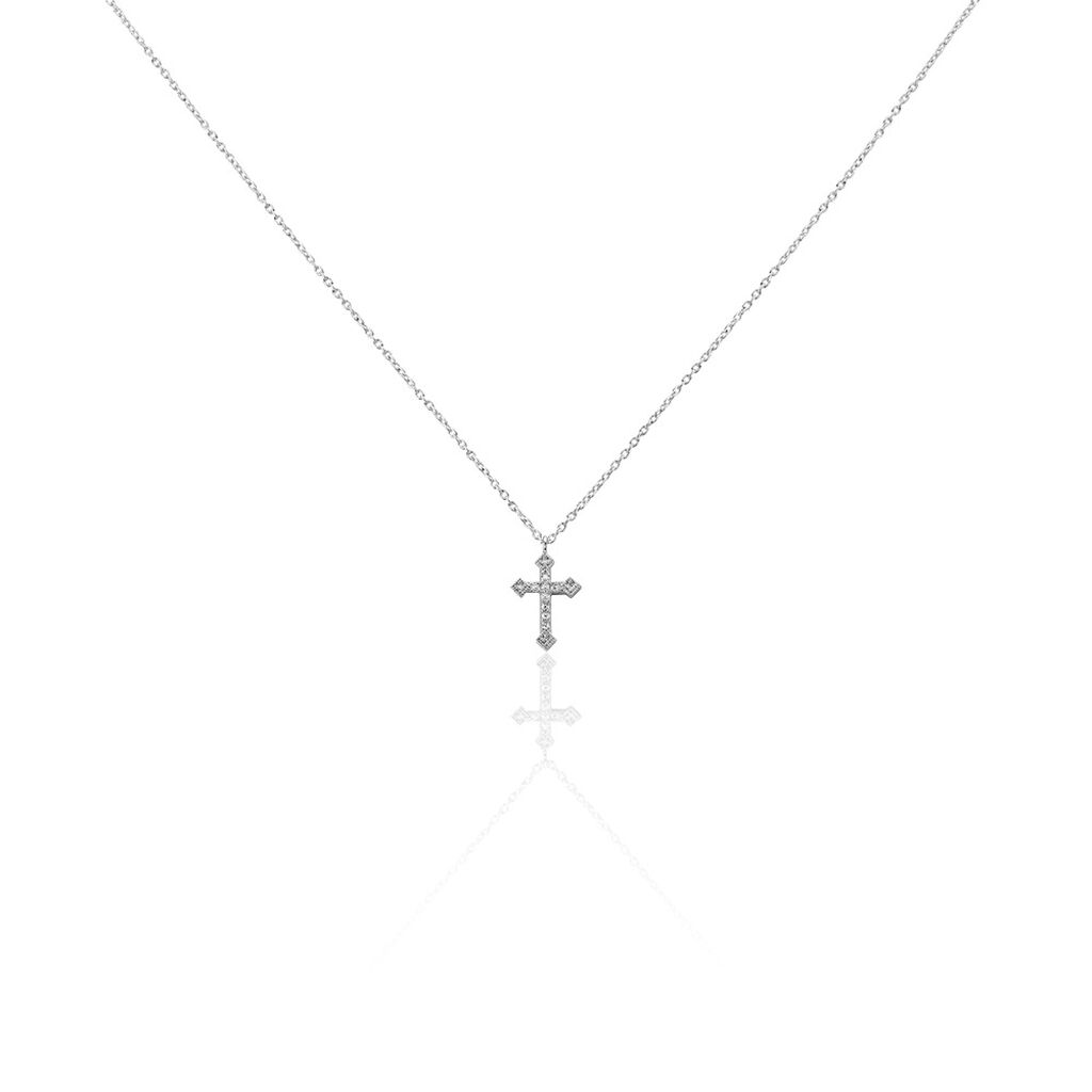 Collier Angel Argent Blanc Oxyde De Zirconium - Colliers avec pierres Femme | Marc Orian