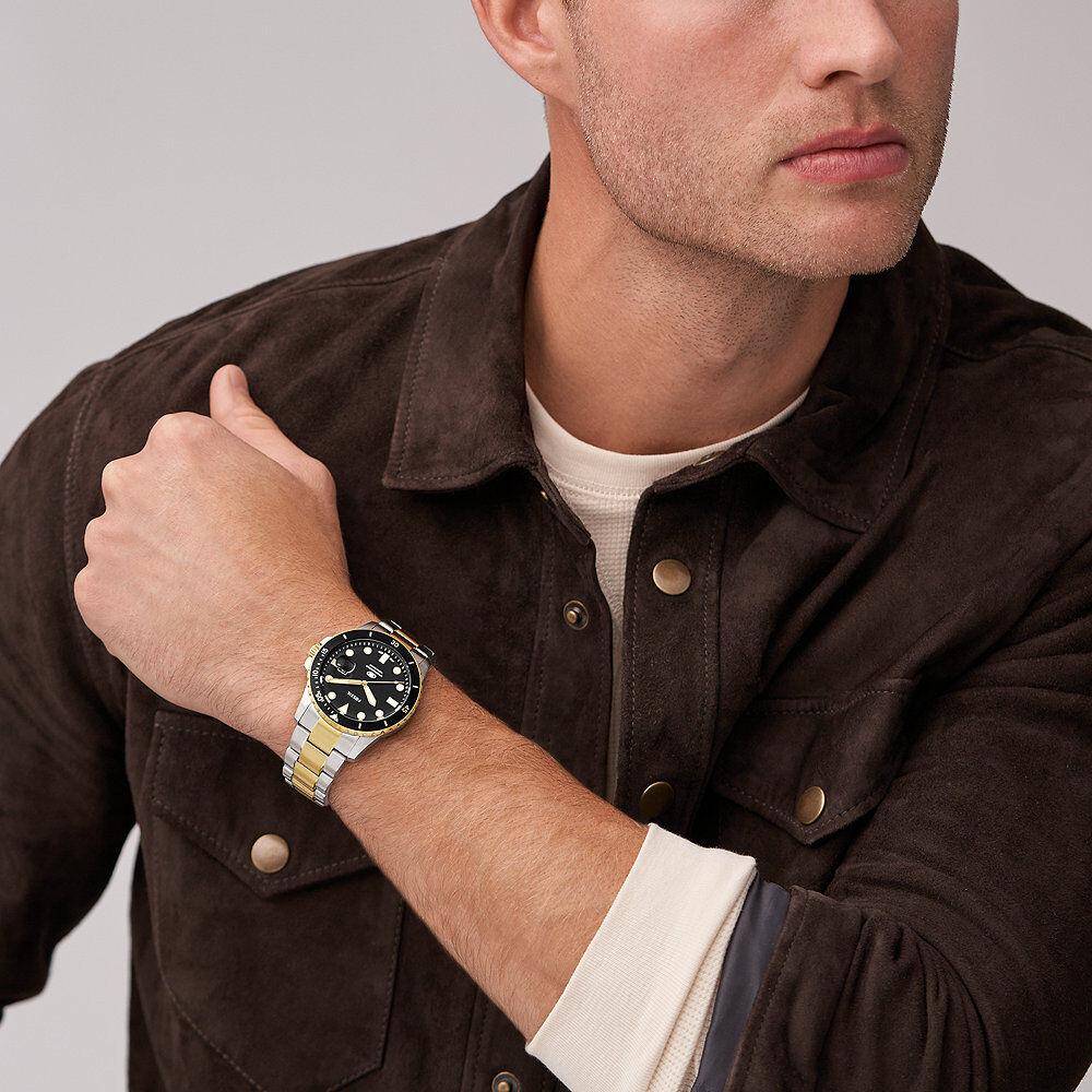 Montre Fossil Blue Dive Noir - Montres étanches Homme | Marc Orian
