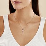 Collier Amy Argent Blanc Oxyde De Zirconium - Colliers avec pierres Femme | Marc Orian