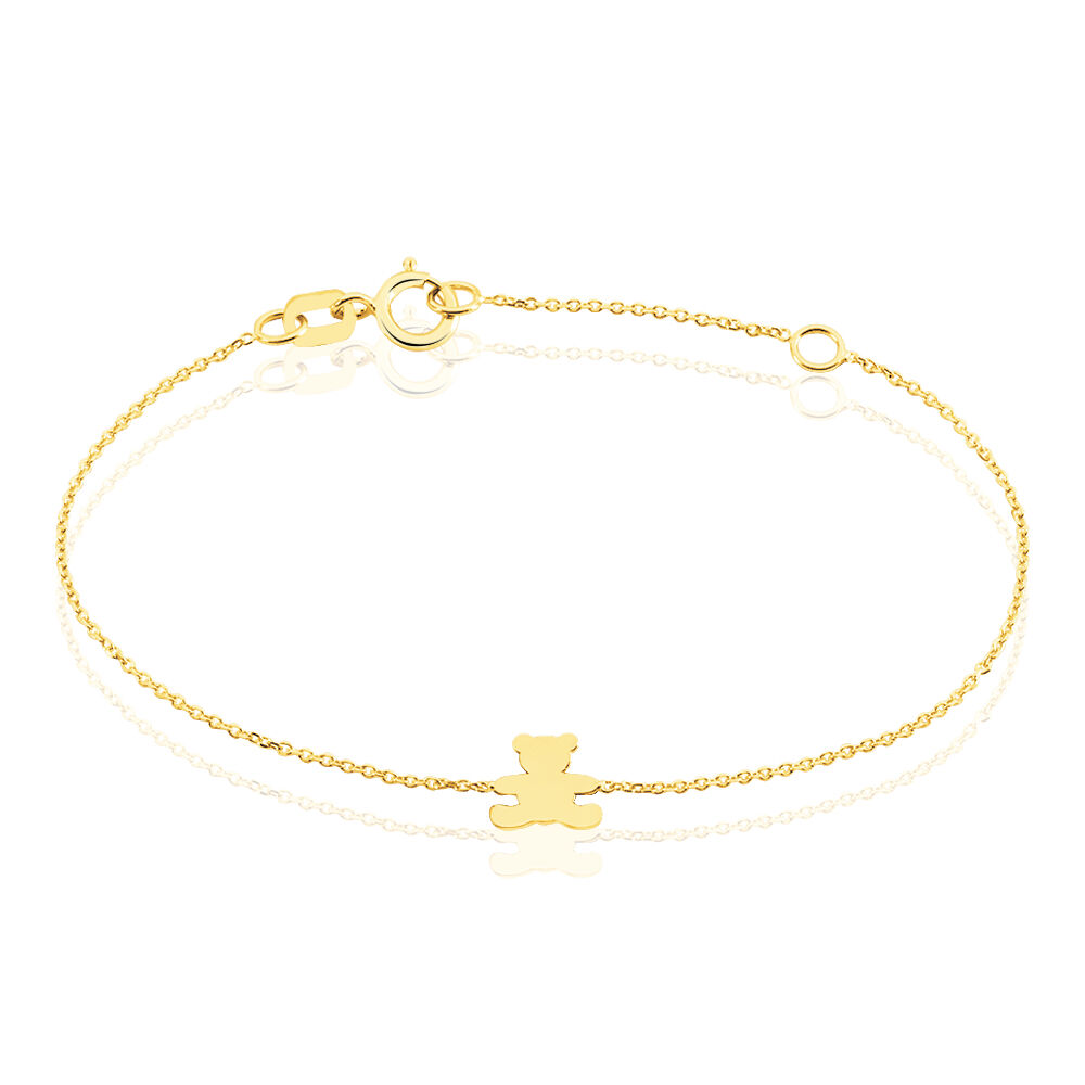 Bracelet Calina Ourson Or Jaune - Bracelets cha&icirc;nes Enfant | Marc Orian