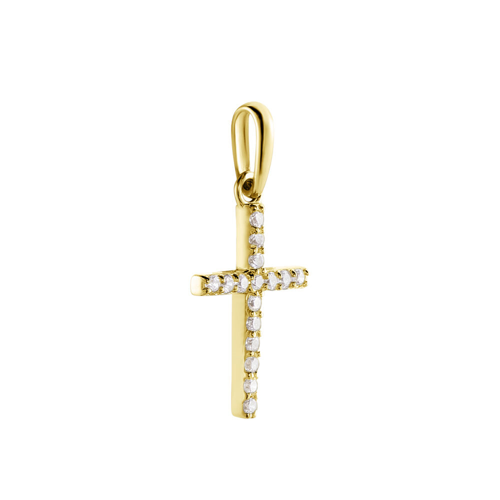 Pendentif Allen Or Jaune Oxyde De Zirconium - Pendentifs Famille | Marc Orian