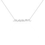 Collier Maman Argent Blanc - Colliers fantaisie Femme | Marc Orian