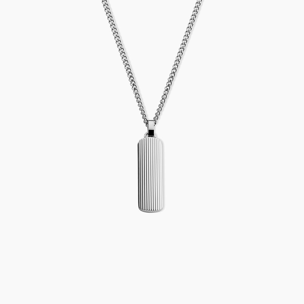 Collier Pantheon Acier Blanc - Colliers fantaisie Homme | Marc Orian