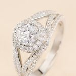 Bague Ferne Argent Blanc Oxyde De Zirconium - Solitaires Femme | Marc Orian