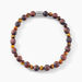 Bracelet Younes Acier Argenté Oeil De Tigre - Bracelets cordons Homme | Marc Orian
