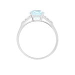 Bague Maysara Or Blanc Topaze Et Oxyde De Zirconium - Bagues pierres fines Femme | Marc Orian