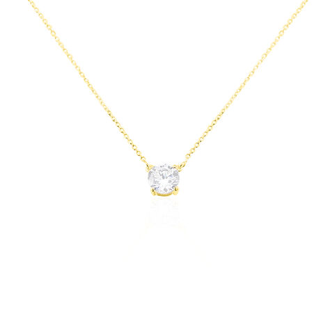 Collier Ponama Or Jaune Oxyde De Zirconium - Colliers avec pierres Femme | Marc Orian
