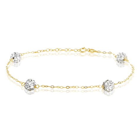 Bracelet Maile Or Jaune Strass - Bracelets chaînes Femme | Marc Orian