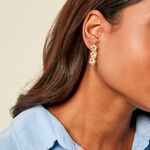 Boucles D'Oreilles Pendantes Olyss Argent Jaune - Pendantes Femme | Marc Orian