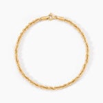 Bracelet Cordelia Maille Corde Or Jaune - Bracelets mailles Femme | Marc Orian