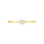 Bague Solitaire Or Jaune Solenia Diamant - Parures de mariage Femme | Marc Orian