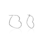 Cr&eacute;oles Ursula Argent Blanc - Cr&eacute;oles Femme | Marc Orian