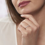 Alliance Pristina Or Blanc Diamant - Alliances avec pierres Femme | Marc Orian