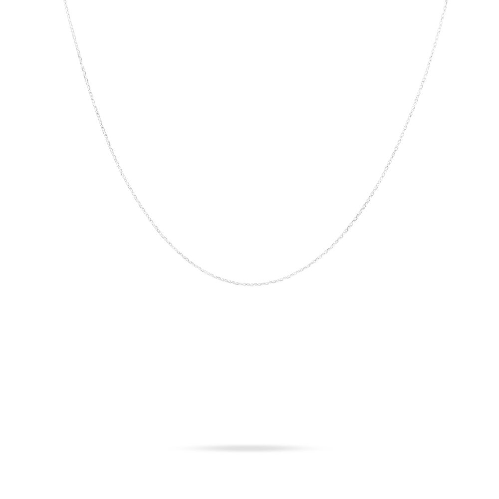 Chaîne Igoa Maille Forçat Diamantee Or Blanc - Chaines Femme | Marc Orian