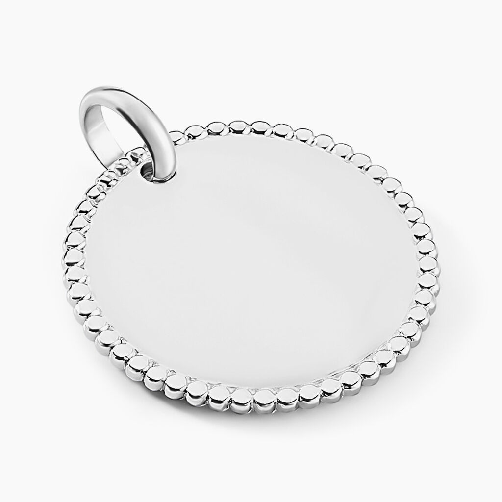 Pendentif Lulu Argent Blanc - M&eacute;dailles et m&eacute;daillons Femme | Marc Orian