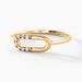 Bague Minimalist Chic Or Jaune Oxyde De Zirconium