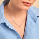 Collier Amad&eacute;a Argent Blanc Oxyde De Zirconium - Colliers avec pierres Femme | Marc Orian