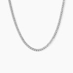 Cha&icirc;ne Nohane Argent Blanc - Colliers fantaisie Femme | Marc Orian