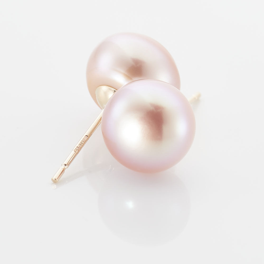 Boucles D'oreilles Puces Ursulina Or Jaune Perle De Culture - Boucles d'oreilles mariage Femme | Marc Orian