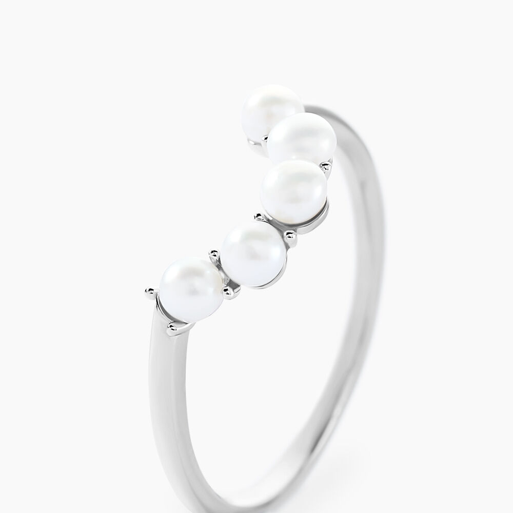 Bague Felisia Argent Blanc Perle De Culture - Bagues vintage Femme | Marc Orian