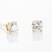 Boucles D'oreilles Puces Victoria Or Jaune Diamant - Puces Famille | Marc Orian