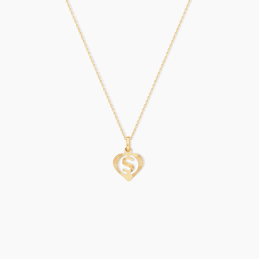 Pendentif Eudocie Coeur Lettre Or Jaune - Pendentifs Femme | Marc Orian