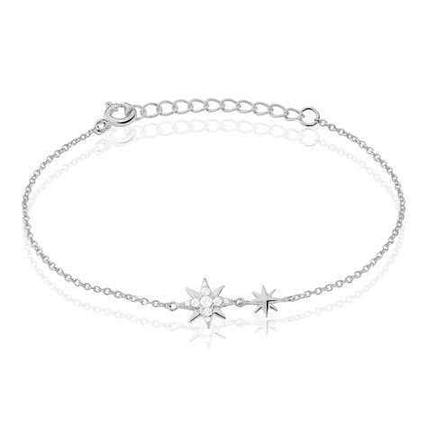 Bracelet Shanis Argent Blanc Oxyde De Zirconium - Bracelets chaînes Femme | Marc Orian