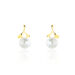 Boucles D'oreilles Pendantes Campanule Or Jaune Perle De Culture - Pendantes Femme | Marc Orian