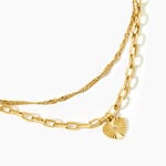 Collier Jani Acier Jaune Oxyde De Zirconium - Colliers avec pierres Femme | Marc Orian