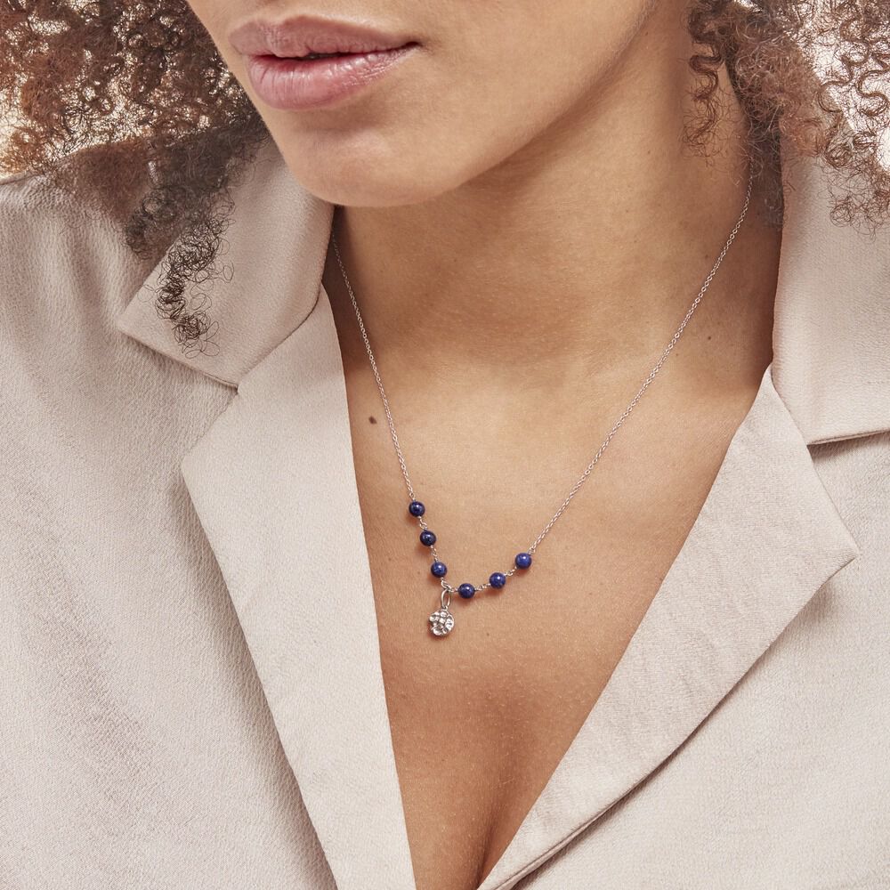 Collier Argent Kutrun Lapis Lazuli - Colliers avec pierres Femme | Marc Orian