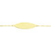 Bracelet Identité Gaspardine Maille Forçat Or Jaune - Gourmettes Enfant | Marc Orian