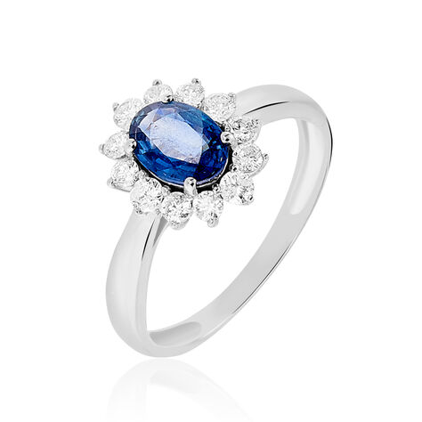 Bague Vladimir Or Blanc Saphir Et Diamant - Bagues Solitaire Femme | Marc Orian