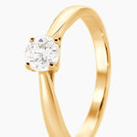 Solitaire Vicoeuria Ld Or Jaune Diamant Synthetique Blanc - Parures de mariage Femme | Marc Orian