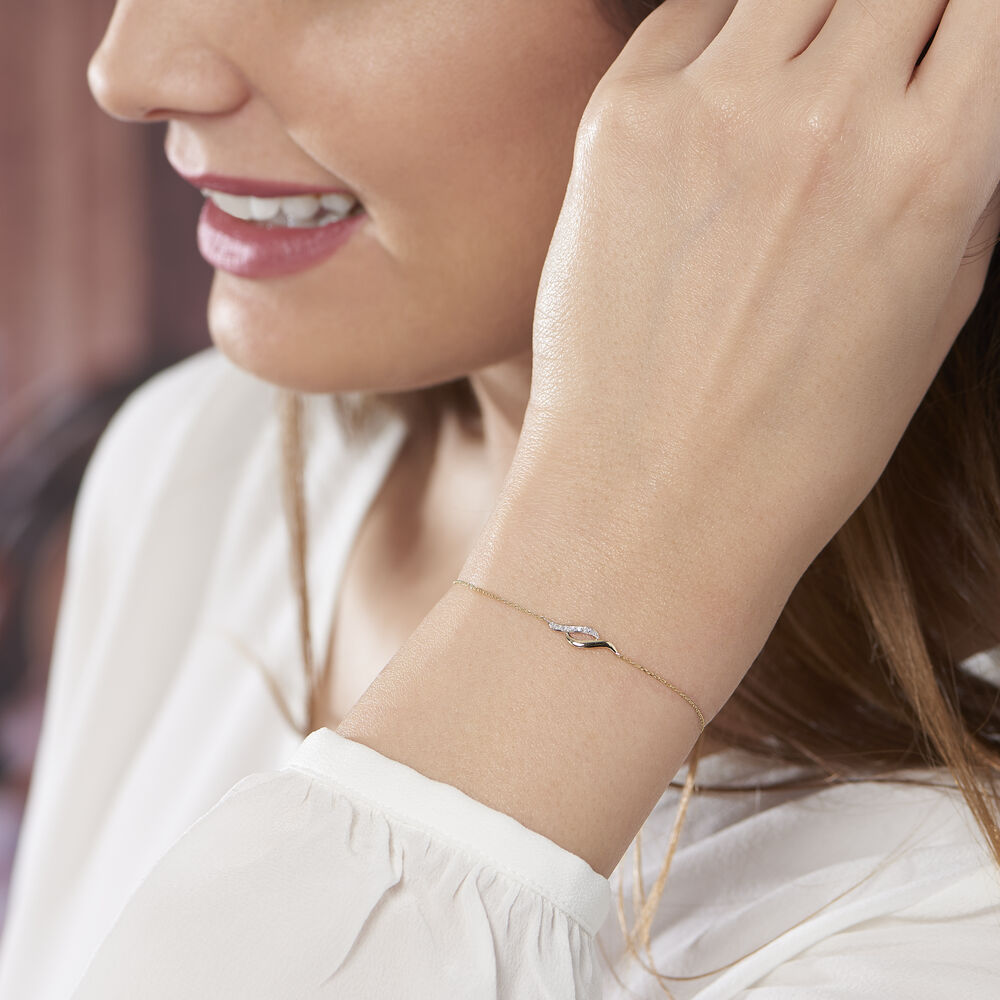 Bracelet Tylane Or Jaune Diamant - Bracelets chaînes Femme | Marc Orian
