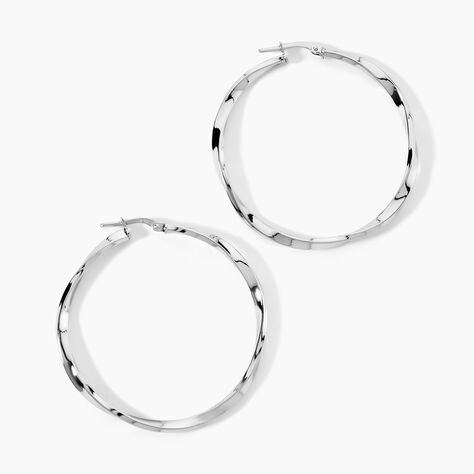 Cr&eacute;oles Argent Blanc Ires - Cr&eacute;oles Femme | Marc Orian