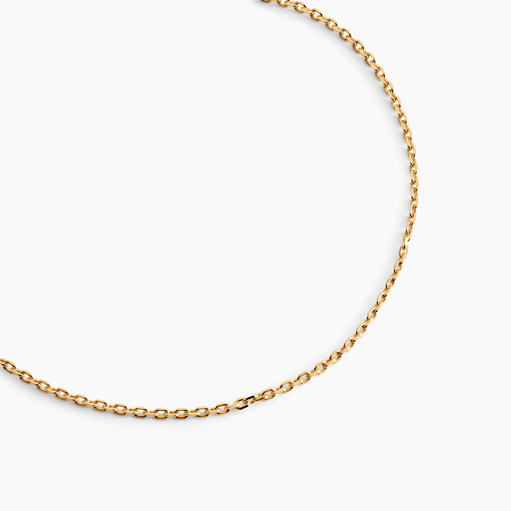 Cha&icirc;ne Igoa Maille For&ccedil;at Diamantee Or Jaune - Chaines Femme | Marc Orian