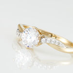 Bague Filipa Or Bicolore Oxyde De Zirconium - Solitaires Femme | Marc Orian